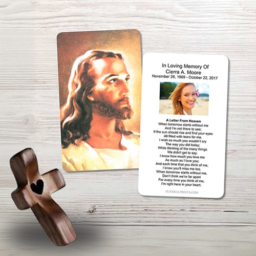Show details for Jesus 2 Memorial Card