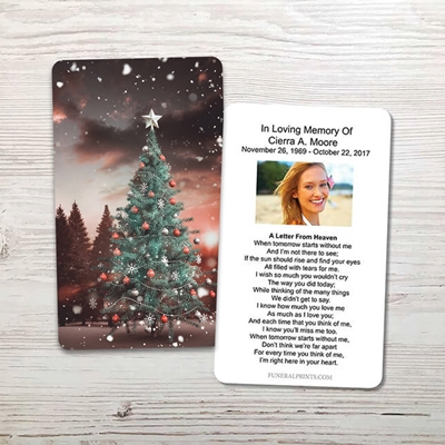 Show details for Christmas Tree Memorial Card