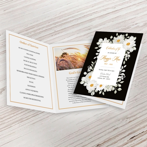 Show details for White Floral Program (MegaEdit)