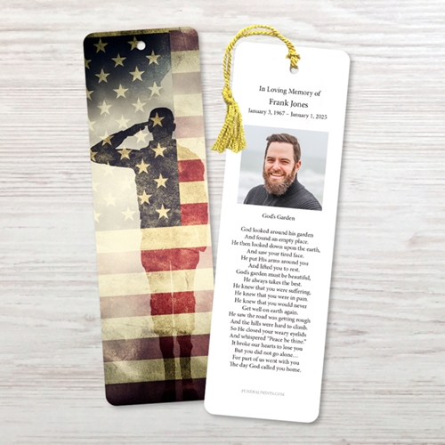 Show details for Soldier Saluting Bookmark