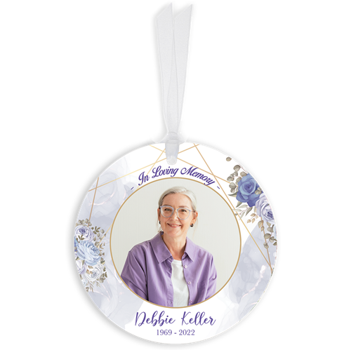 Show details for Multi Floral Religious Circle Ornaments