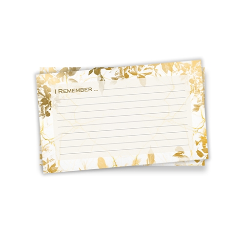 Show details for Golden Leaves Remember Card