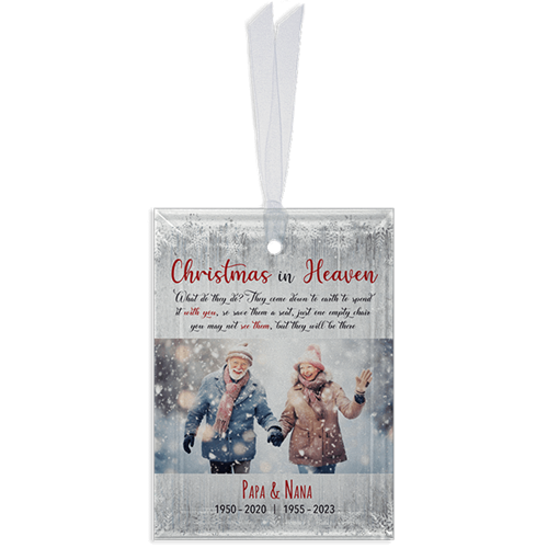 Show details for Winter Gallery Rectangle Ornament