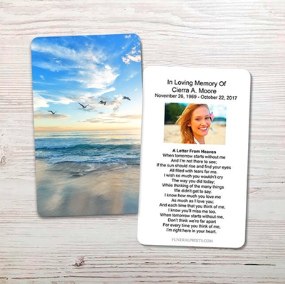Show details for Beach Memorial Card