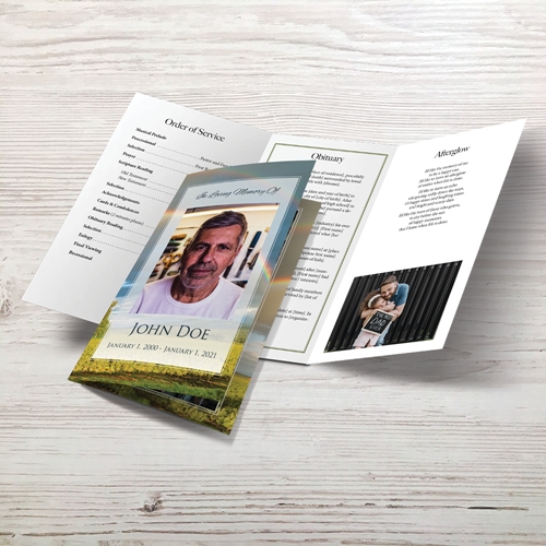 Show details for Rainbow Field Trifold Program (MegaEdit)