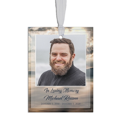 Show details for Sunrise Rectangle Ornament