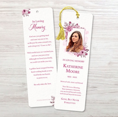 Show details for Pink Floral Memorial Package