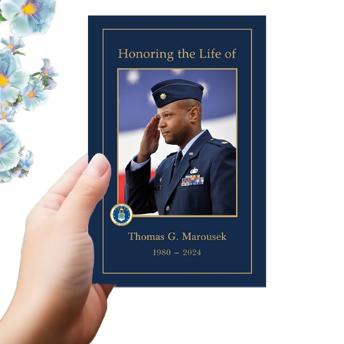 Show details for US Air Force Funeral Program