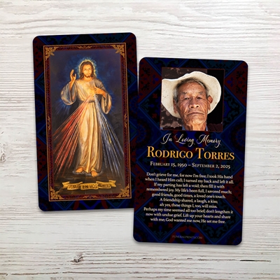 Show details for Jesus In You I Trust English Memorial Card