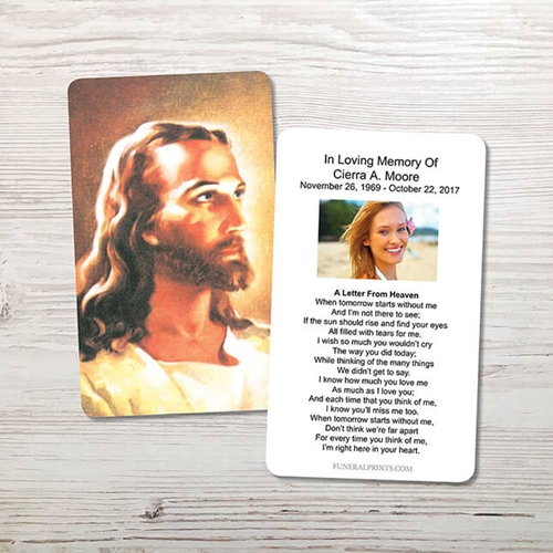 Show details for Jesus 2 Memorial Card