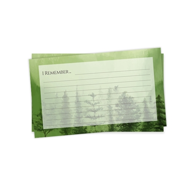Show details for Green Scenery Watercolor Memorial Package