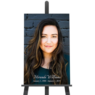 Show details for Single Photo Funeral Poster