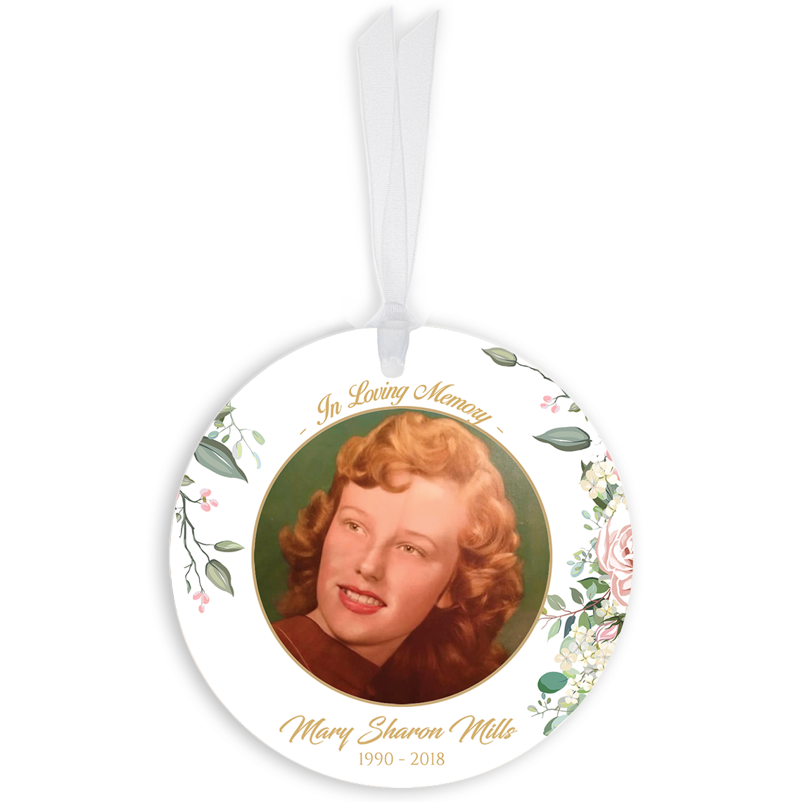 Show details for Floral Circle Ornaments