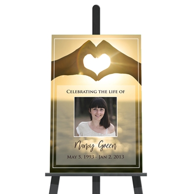 Show details for Heart Hands Memorial Poster