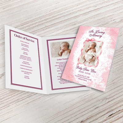 Show details for Baby Girl Funeral Program