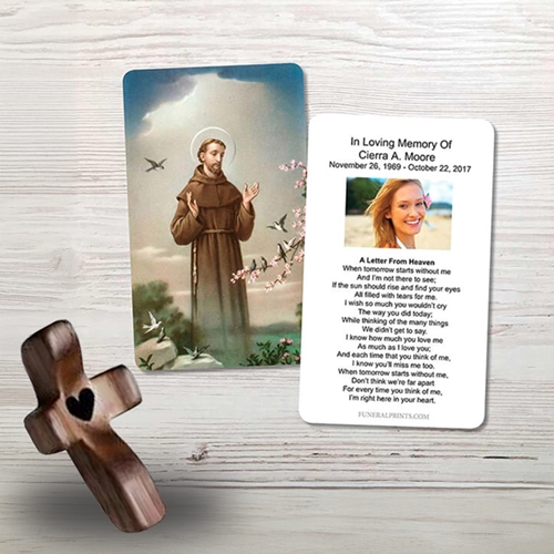 Show details for St. Francis 3 Memorial Card