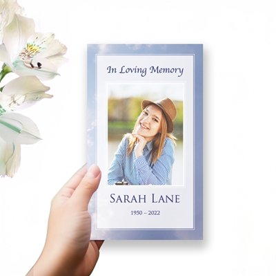 Show details for Cross in Clouds Trifold Program 