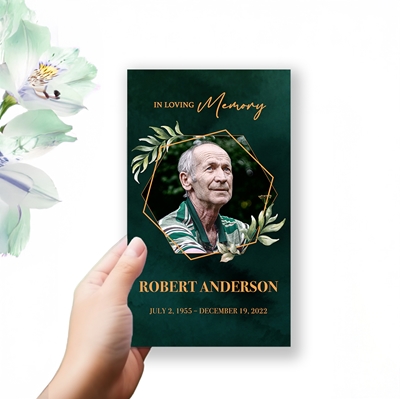 Show details for Green Stardust Trifold Program 