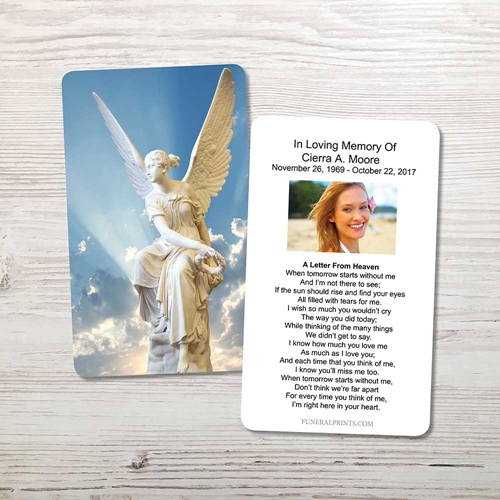Picture of Angel 2 Memorial Card 