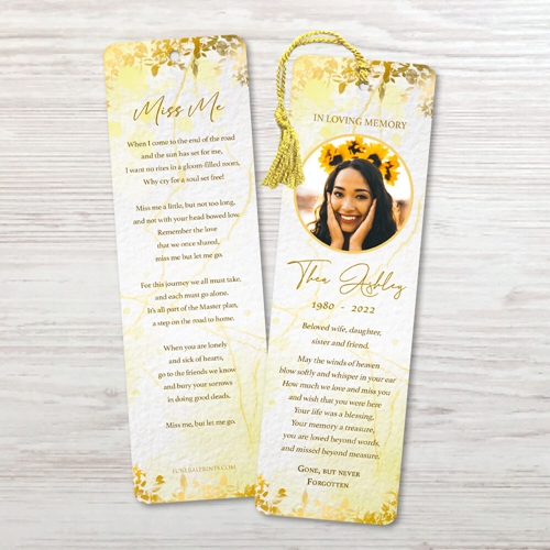 Picture of Gold Leaves Bookmark