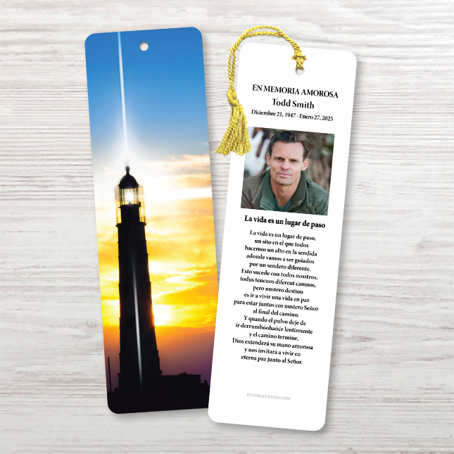 Show details for Lighthouse Spanish Bookmark