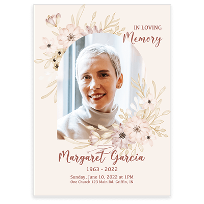 Show details for Multi Floral Border Invitation