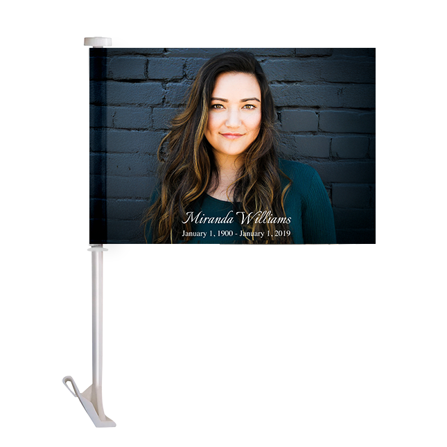 Show details for Single Photo Car Flag