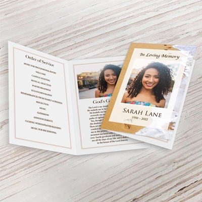 Show details for Foot Prints Memorial Package