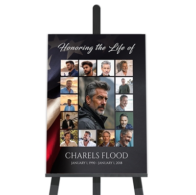 Show details for Hero Collage Funeral Poster