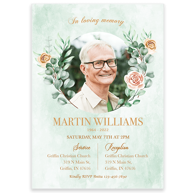 Show details for Multi Floral Invitation