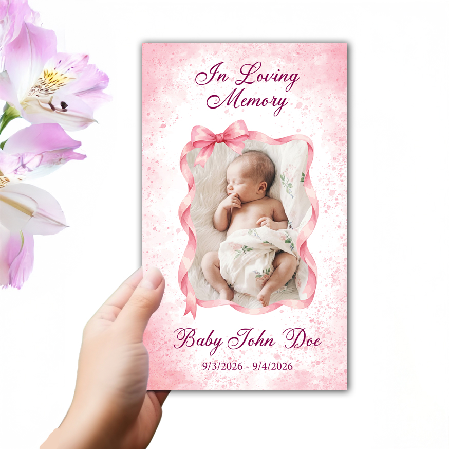 Show details for Baby Girl Trifold Program