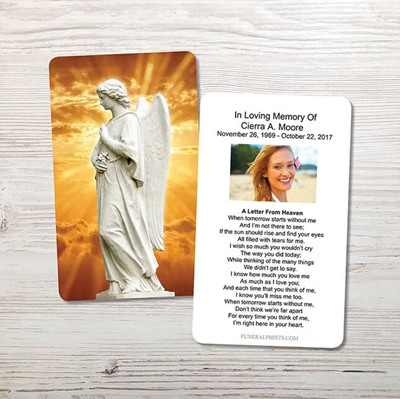 Show details for Angel 1 Memorial Card
