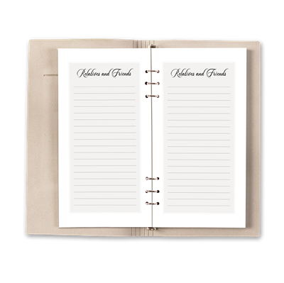 Show details for Contemporary Guest Book - Brown