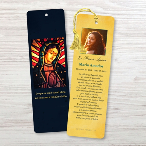 Show details for Virgin of Guadalupe Spanish Bookmark