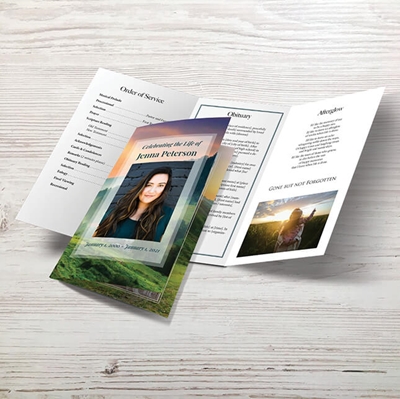 Show details for Mountain Rainbow Memorial Package