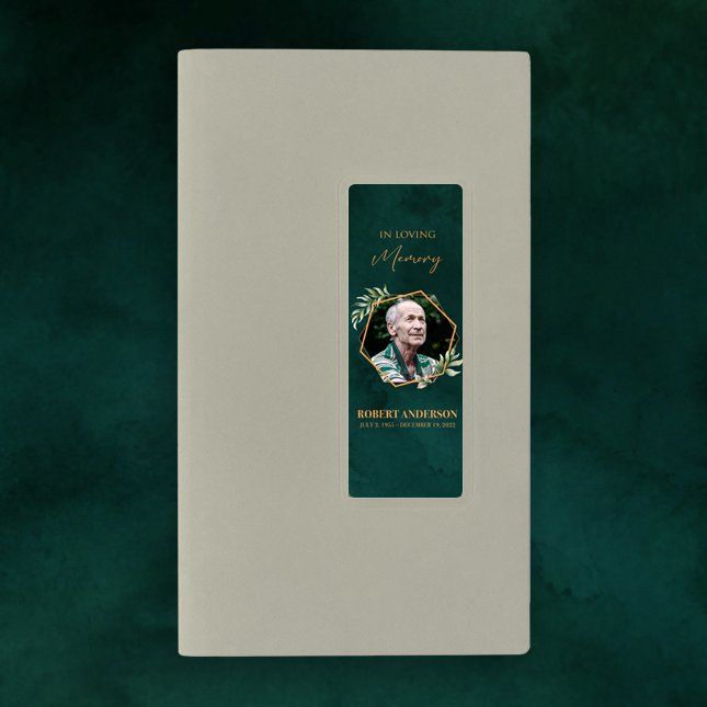 Show details for Green Stardust Guest Book - Gray