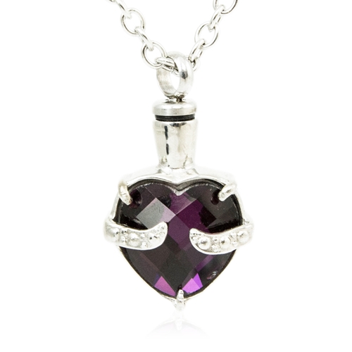 Picture of Byzantium Heart Cremation Urn Necklace