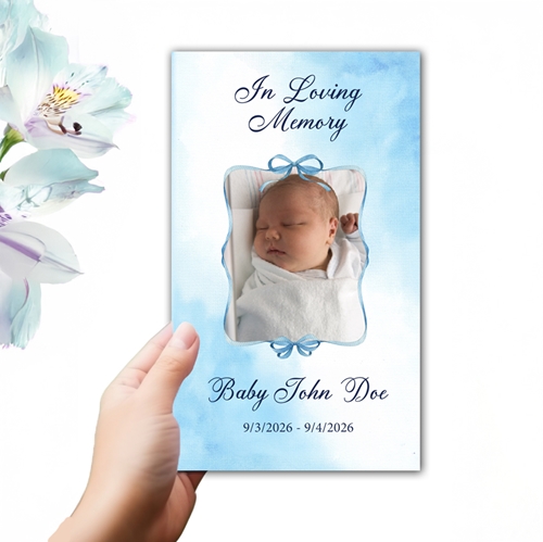 Show details for Baby Boy Trifold Program(MegaEdit)