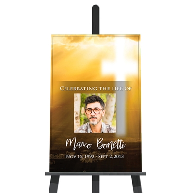 Show details for Cross in Sky Memorial Poster