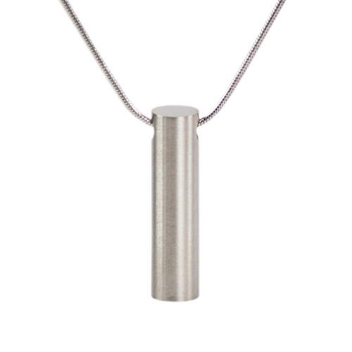 Show details for Pewter Cylinder Cremation Necklace