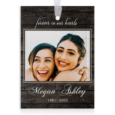 Show details for Wood Frame Rectangle Ornament