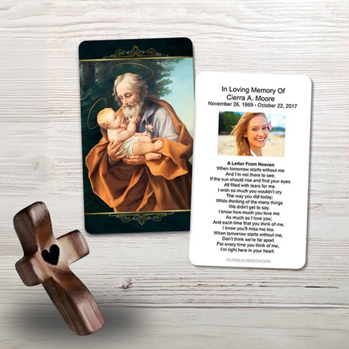 Show details for St. Joseph Memorial Card
