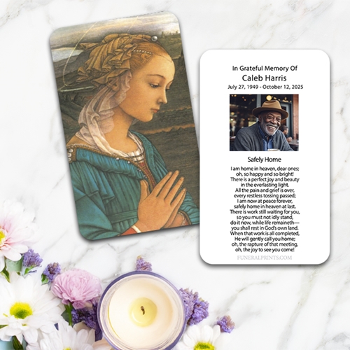 Show details for Mary 2 Large Memorial Card (3" x 4.75")