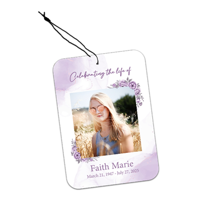 Show details for Purple Floral Air Freshener