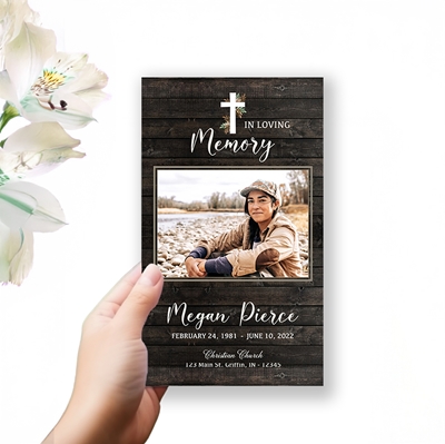 Show details for Rustic Religious Trifold Program 