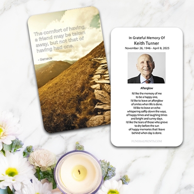 Show details for Mountainside Premium Prayer Card