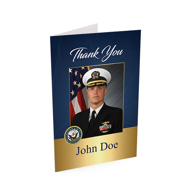 Show details for US Navy Thank You Card