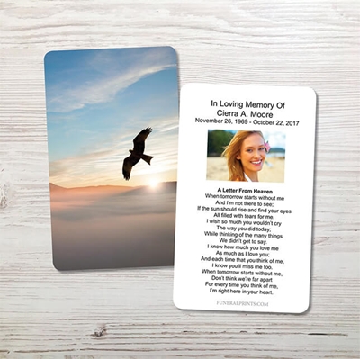 Show details for Sunrise Dove Memorial Card