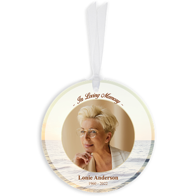 Show details for Sunset Scenery Circle Ornaments