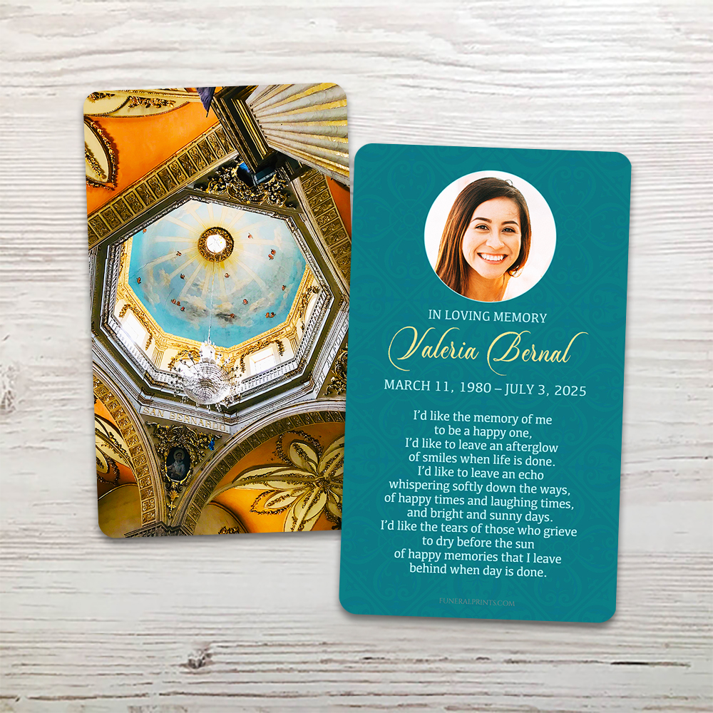 Show details for Dome English Memorial Card